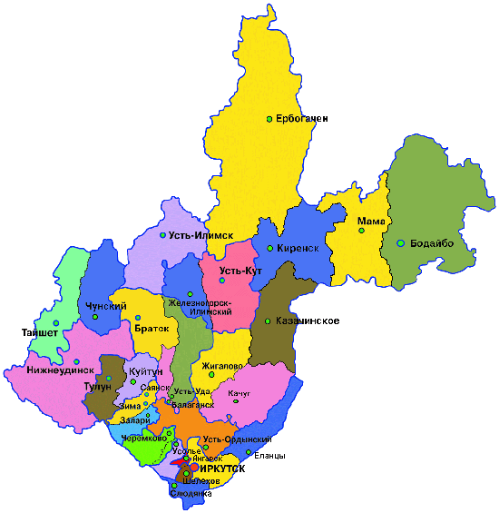 Фото Карты Иркутской Области